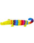 Puzzle educativ Orange Tree Toys - Crocodil, alfabetul englezesc - 2t