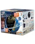 Jucărie educativă Buki France - Glob rotativ strălucitor 2 în 1, 20 cm - 1t