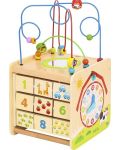 Jucarie educativa Tooky Toy - Cub mare didactic, ferma - 2t