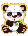 Puzzle educațional vorbitor Jagu - Panda, 6 piese - 1t