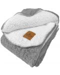 Pătură Aglika - Soft Cozy, 150 x 200 cm, gri/alb - 1t