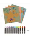Colorare cu creioane de cerate Djeco Inspired By -Edgar Degas, Impresionismul - 2t