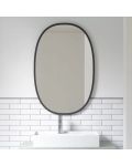 Oglindă ovală de perete Umbra - Hub, 91 x 61 x 3 cm, negru - 6t