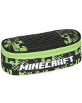 Geantă școlară ovală Panini Minecraft - Pixels Green - 1t