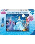 Puzzle Ravensburger Glitter 100 de piese XXL - Cenușăreasa fermecătoare  - 1t