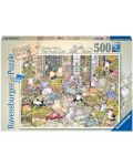 Puzzle Ravensburger din 500 de piese - Crazy Cats 12: Viața bună - 1t