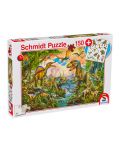 Puzzle Schmidt de 150 piese - Dinozauri, cu tatuaje - 1t