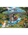 Puzzle Ravensburger de 100 piese - Disney - Prieteni in padure - 2t