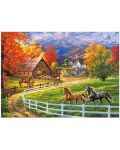 Puzzle Castorland de 200 piese - Horse valley farm - 2t
