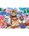 Puzzle Castorland de 70 piese - Pisici cu flori - 2t