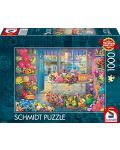 Puzzle de 1000 de piese Schmidt - Magazin de flori colorat - 1t