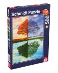 Puzzle Schmidt de 500 piese -Anotimpurile si copacul - 1t