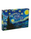 Puzzle Black Sea Lite de 1000 piese - Noapte instelata, Vincent van Gogh - 1t