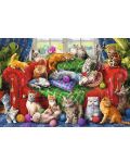 Puzzle Trefl din 1500 de piese - Pisici drăguțe pe canapea - 2t