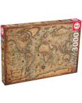 Puzzle Educa 3000 de piese - Harta lumii - 1t