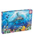 Puzzle Educa de 500 piese - Great White Shark - 1t
