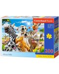 Puzzle Castorland din 200 de piese - Animale din Africa - 1t