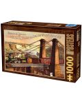 Puzzle D-Toys de 1000 piese - The only Route via Niagara Falls & Suspension Bridge - 1t