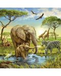 Puzzle Ravensburger 3 x 49 piese - Regatul animalelor - 4t