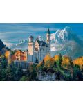 Puzzle Clementoni 500 de piese - Castelul Neuschwanstein - 2t
