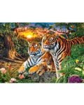 Puzzle Castorland din 180 de piese - O familie de tigri - 2t