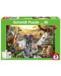 Puzzle Schmidt de 60 de piese - Animale din Africa - 1t