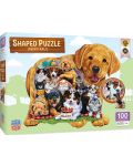 Puzzle Master Pieces de 100 piese -Pets Pals Shaped  - 1t