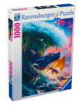 Puzzle Ravensburger din 1000 de piese - Competiția cu dragoni - 1t