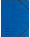 Dosar cu bandă elastică Herlitz - Quality, albastru - 1t