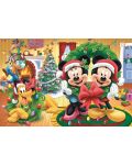 Puzzle Trefl de 100 piese - Magia Craciunului cu Mickey, Minnie si Pluto - 2t