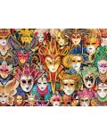 Puzzle Eurographics cu 1000 de piese - Masti de carnaval din Venetia - 2t