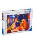 Puzzle Ravensburger de 1000 piese - Doamna si Vagabondul - 1t