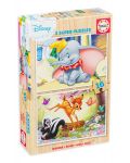 Puzzle Educa de 2 х 16 piese - Disney Animals - 1t