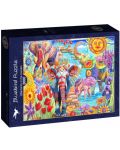 Puzzle Bluebird din 2000 de piese - Elefanți colorați - 1t