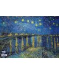 Puzzle Black Sea din 500 de piese - Noapte Instelata peste Ron, Vincent van Gogh - 2t