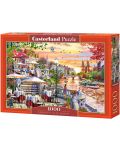 Puzzle Castorland din 1000 de piese - Oraș romantic la apus - 1t