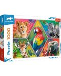 Puzzle Trefl de 1000 piese - Animale exotice - 1t