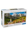 Puzzle panoramic Clementoni de 13 200 piese - Sate in  Dolomiti, Italia - 1t