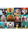 Puzzle Eurographics de 1000 piese - Funny Animals by L.Hefferna - 2t