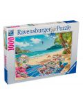 Puzzle Ravensburger cu 1000 de piese - La Plajă - 1t