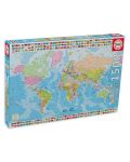 Puzzle Educa din 1500 de piese - Political World Map - 1t