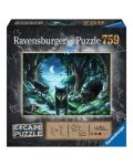 Puzzle Ravensburger 759 de piese - Lupul din noapte  - 1t