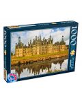 Puzzle D-Toys de 1000 piese - Castelul Chambord, Franta - 1t