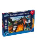 Puzzle Ravensburger din 3 x 49 de piese - Dragoni: Cele 9 lumi - 1t