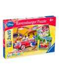 Puzzle  Ravensburger 3 x 49 piese - Clubul lui Mickey Mouse - 1t