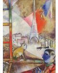 Puzzle Eurographics de 1000 piese – Paris de la fereastra, Mark Chagall - 2t