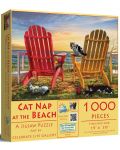 Puzzle SunsOut din 1000 de piese - Vacanță pentru pisici - 1t