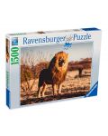 Puzzle Ravensburger din 1500 de piese - Leul - regele junglei - 1t
