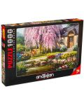 Puzzle Anatolian de 1000 piese - Casa cu gradina de cirese, Sung Kim - 1t