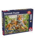 Puzzle Schmidt de 1000 de piese - Tigrii - 1t